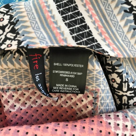 Fire LA - Patterned Summer Pants Suit - Women - Size Small - Picture 2 of 6